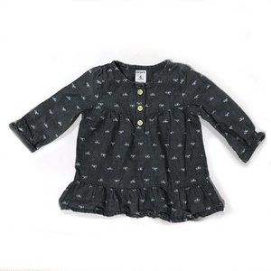 Carter’s Baby Girl Blue Long Sleeve Dress - Size 6m